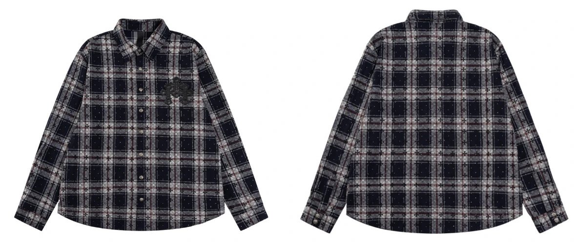 Plaid Long-Sleeve Sh