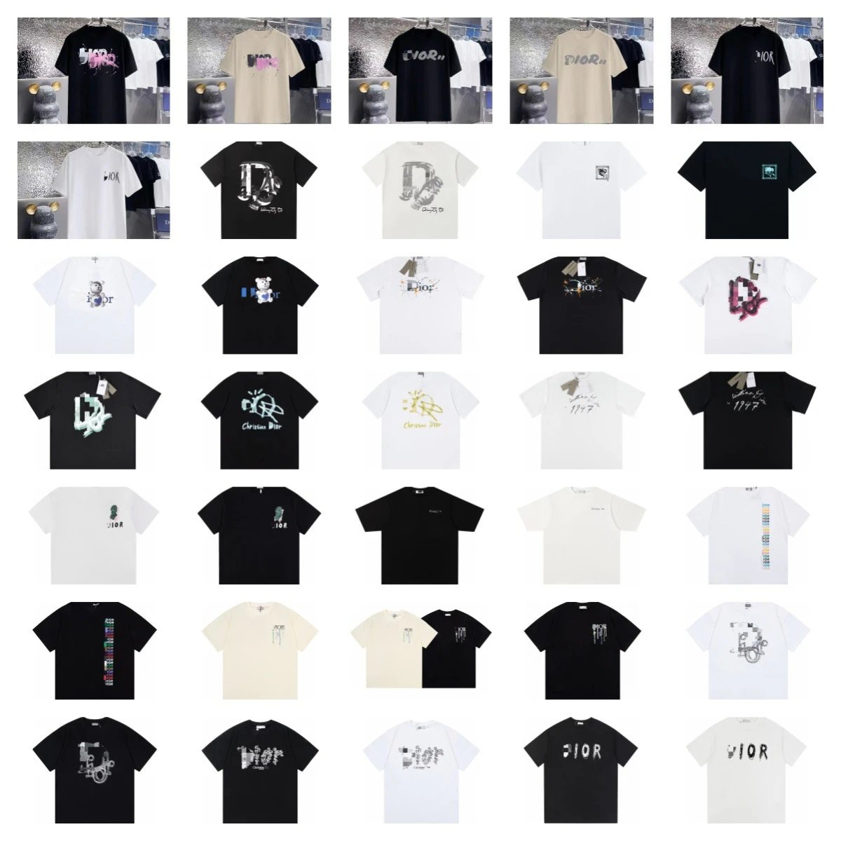 Dior Black Short Sleeve T-Shirt