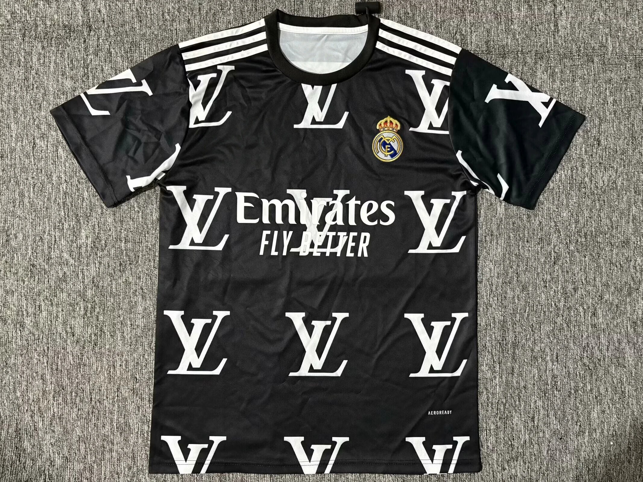 Louis Vuitton Real Madrid Black Jersey