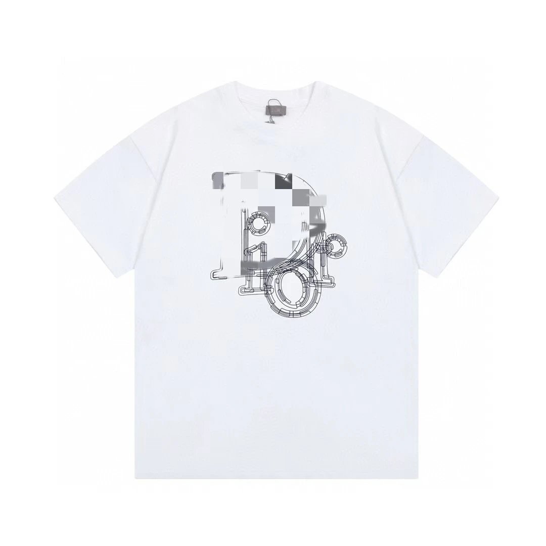 Dior White Graphic T
