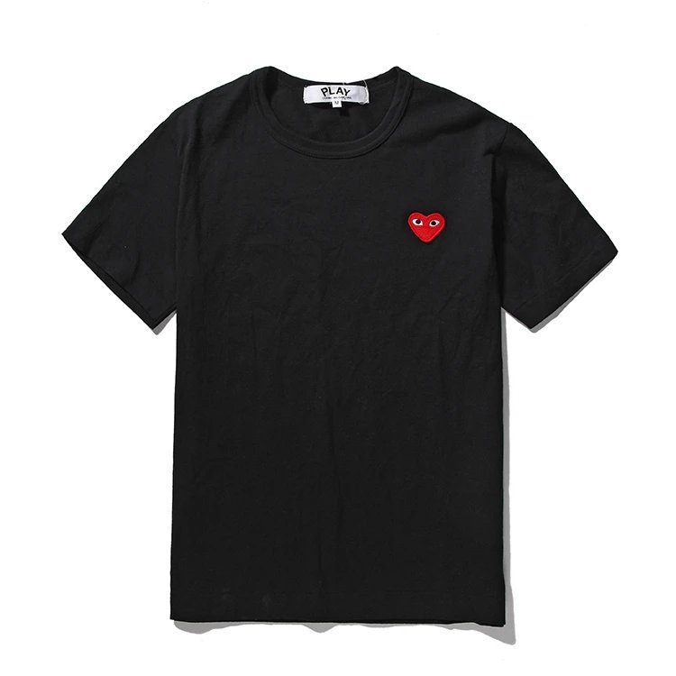 Comme des Garçons Play White Heart Logo Casual T-Shirt
