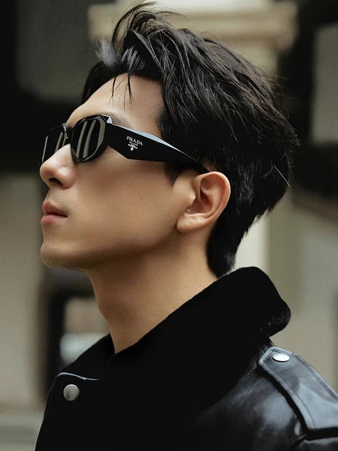Prada Square Black Oversized Sunglasses