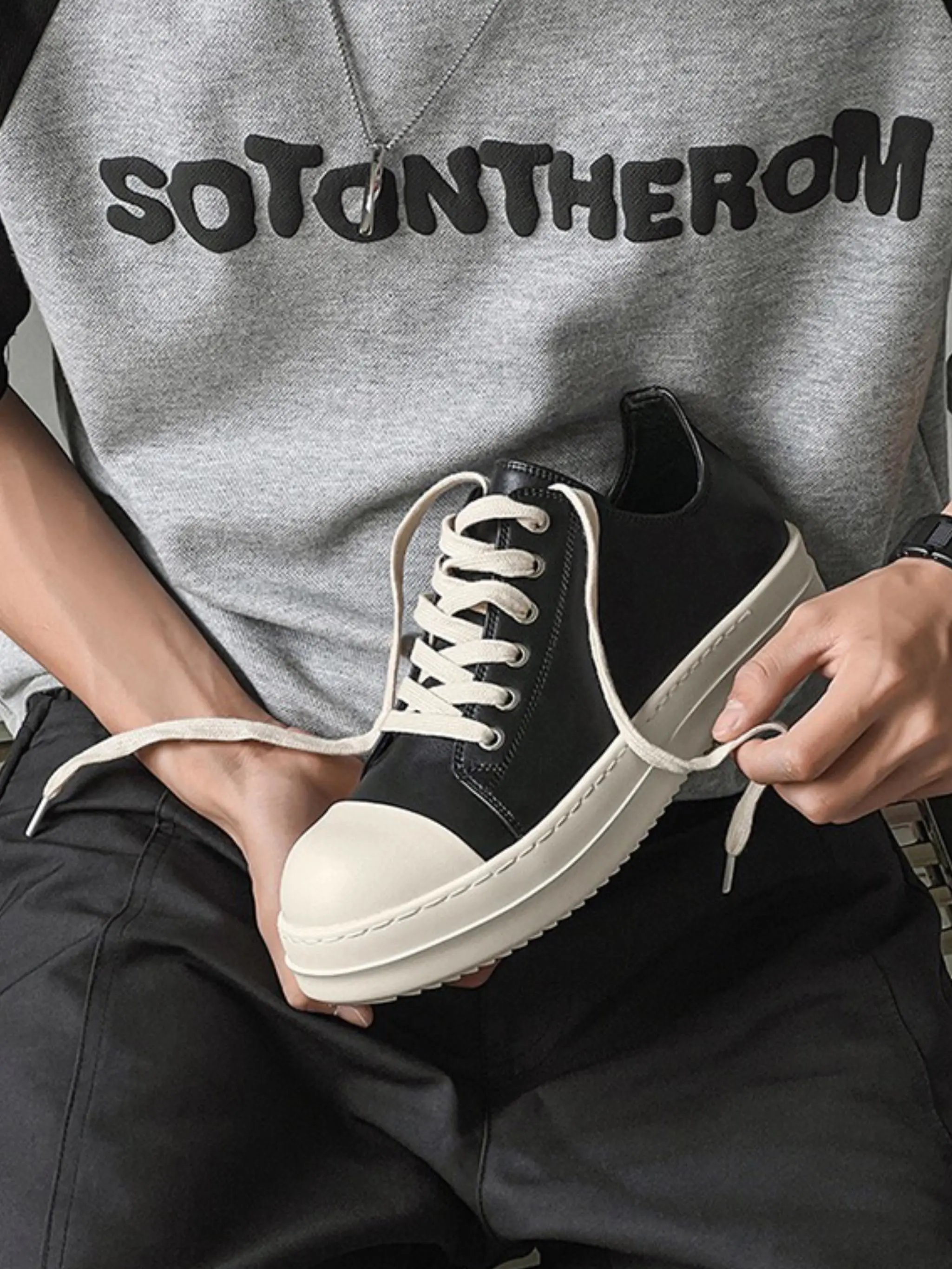 Rick Owens Black Sne
