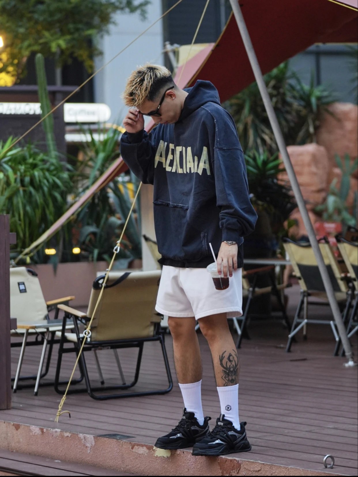 Aeria Navy Hoodie
