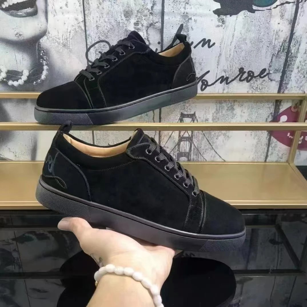 Christian Louboutin Embroidered Lace-Up Casual Sneaker photo 2