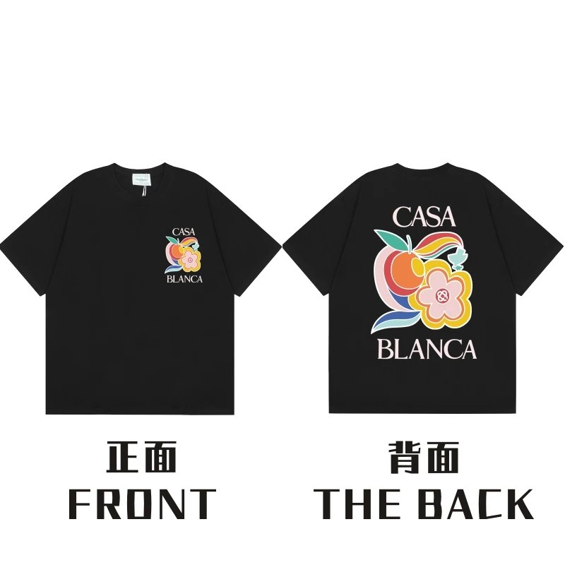 Casablanca Black Short-Sleeve T-Shirt photo 7