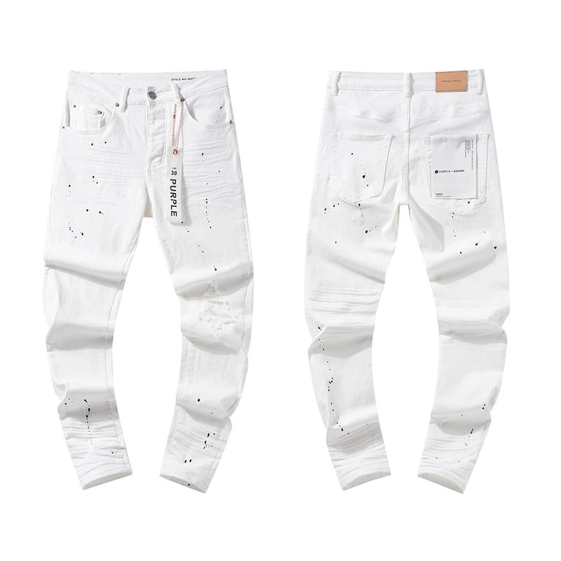 Purple Brand White J
