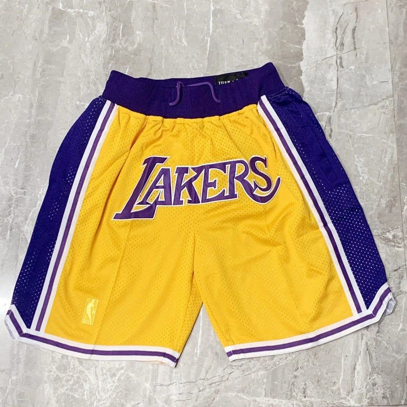 Los Angeles Lakers Yellow and Purple Shorts