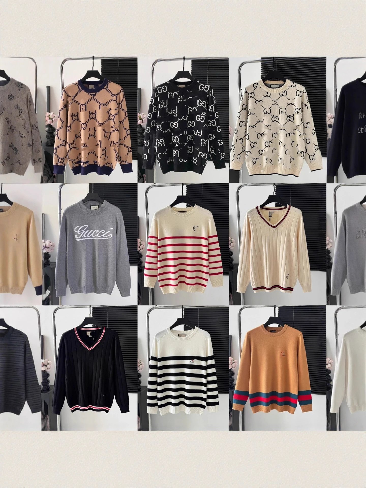 Gucci GG Monogram Knit Sweater Navy - 2