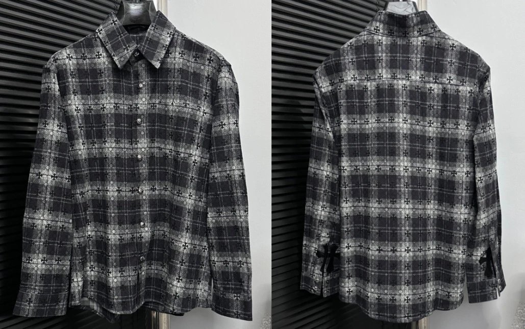 Patterned Plaid Long