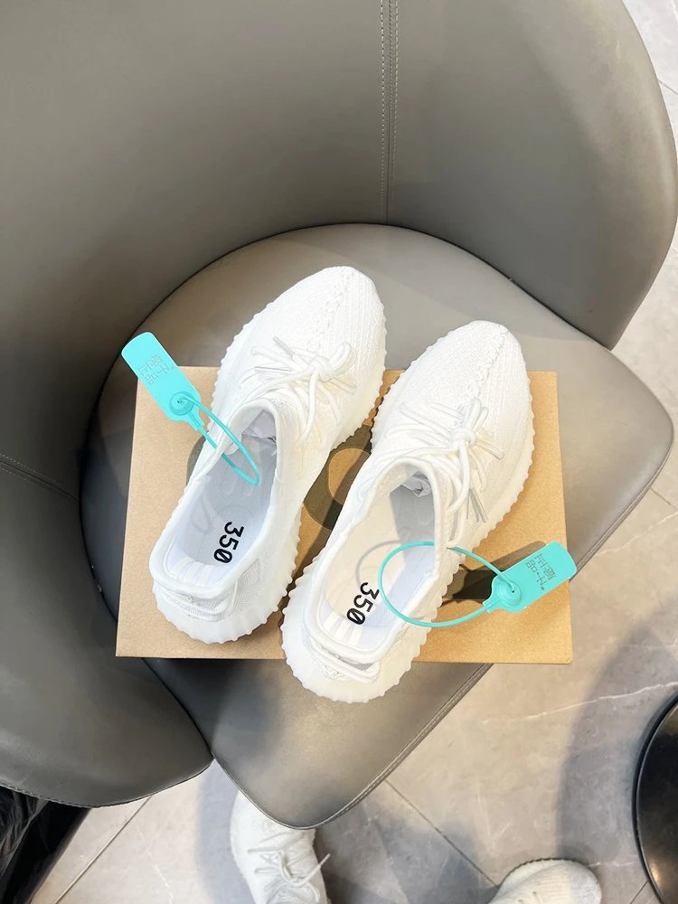 Adidas Yeezy Boost 350 White Primeknit Sneakers