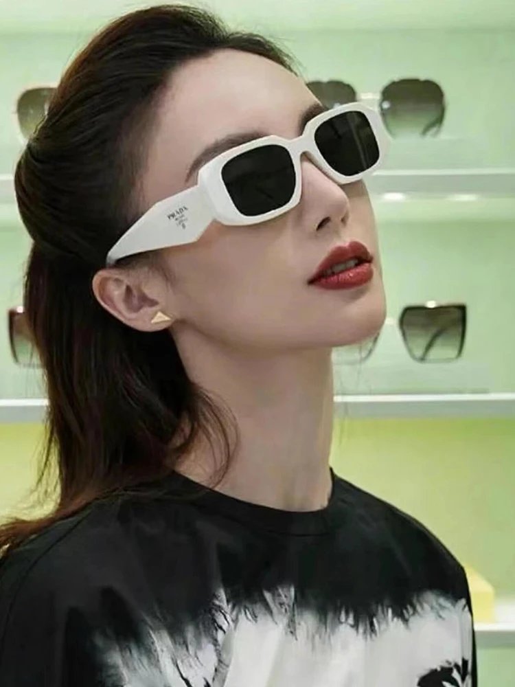 Prada Square Black Oversized Sunglasses