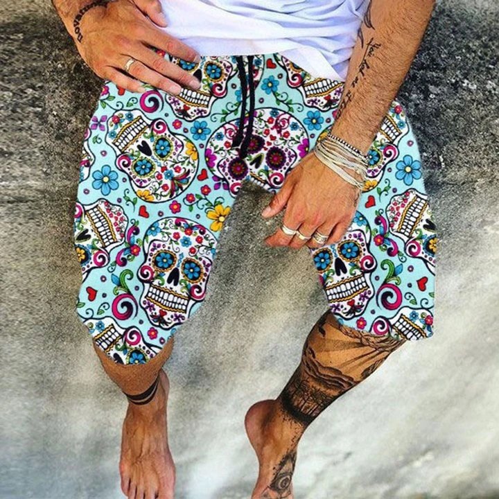 Printed Skull Blue S