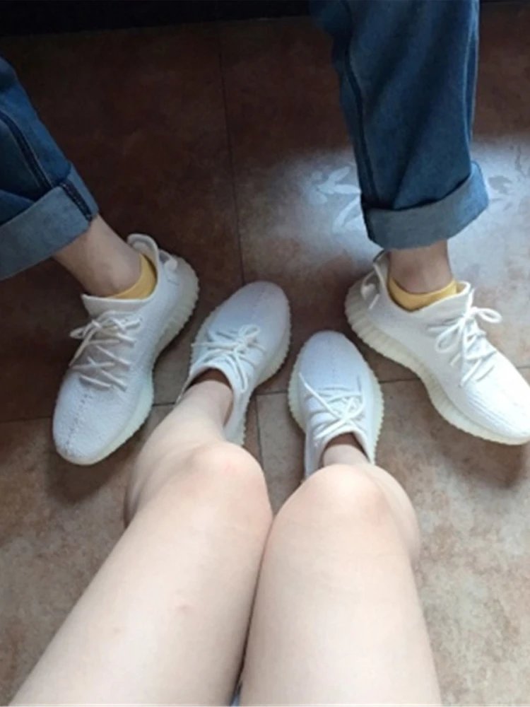 Adidas Yeezy Boost 350 White Primeknit Sneakers
