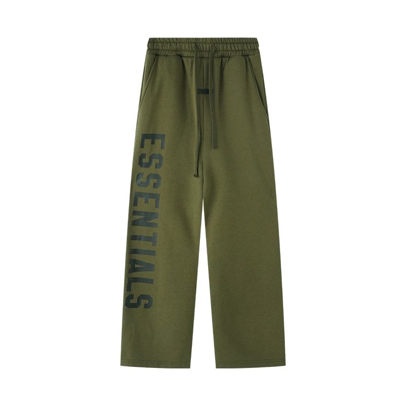 Essentials Trendy Casual Straight-Leg Fleece Trousers photo 4