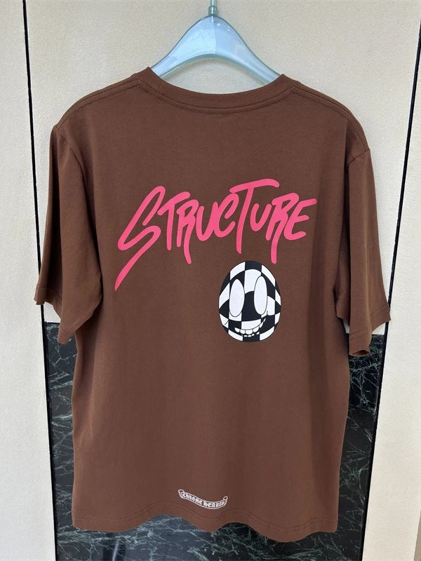 Chrome Hearts Brown Graphic Pocket T-Shirt