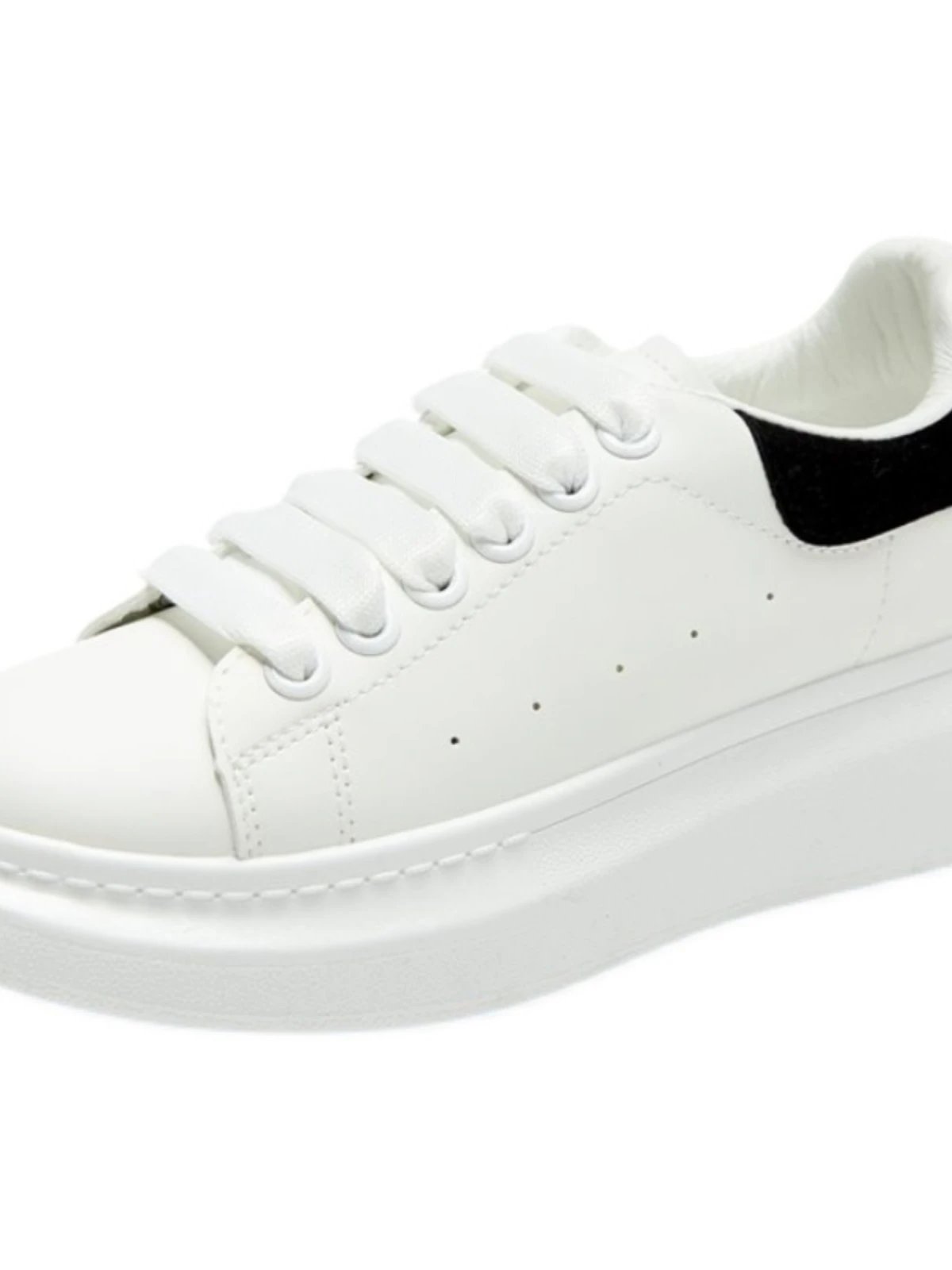 Alexander McQueen Oversized White Pink Platform Sneakers