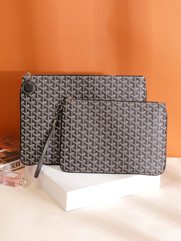 Goyard Saint-Louis Black Monogram Clutch Bag