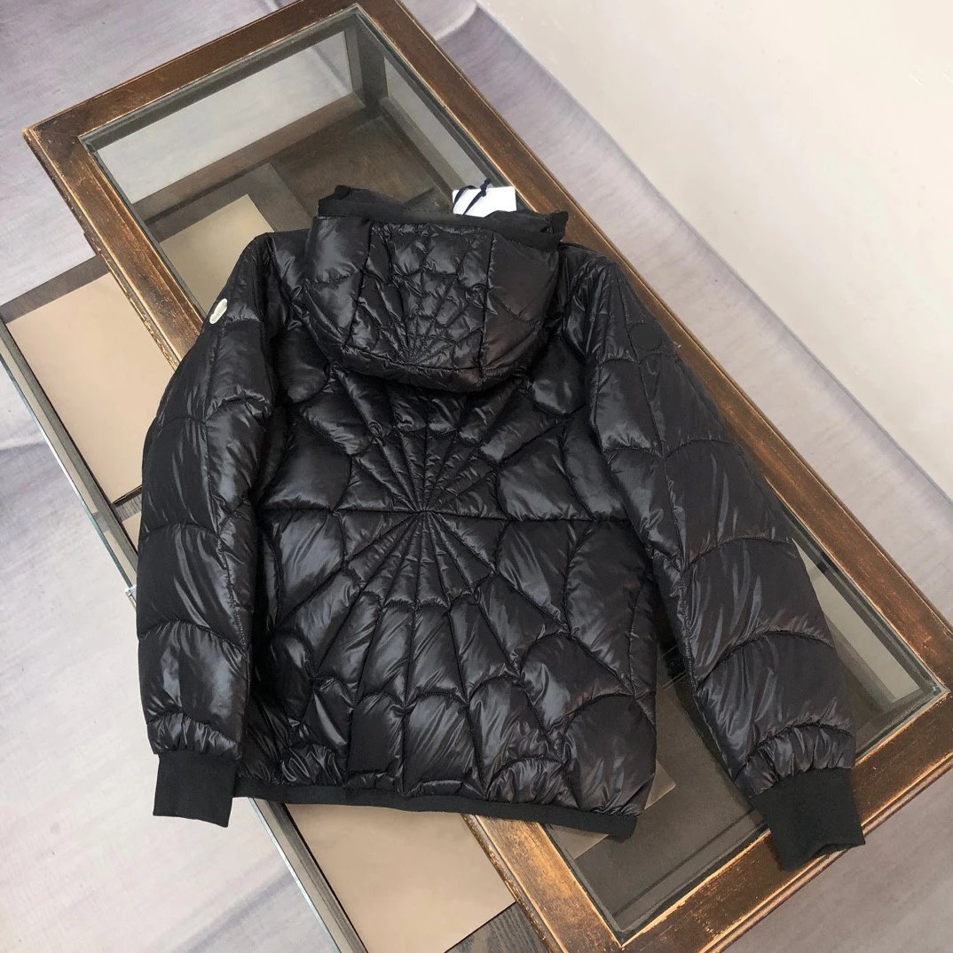Moncler Maya Black Quilted Hooded Puffer Jacket