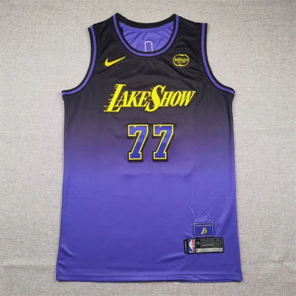 Nike x Los Angeles Lakers Lake Show City Edition Jersey Purple Gradient - 1
