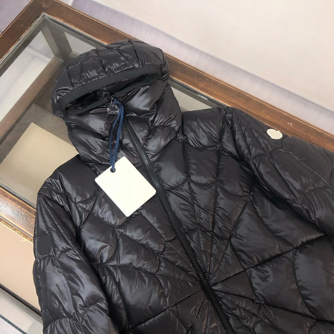 Moncler Maya Black Quilted Hooded Puffer Jacket