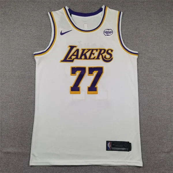Nike NBA Los Angeles Lakers #77 White Association Edition Jersey - 1