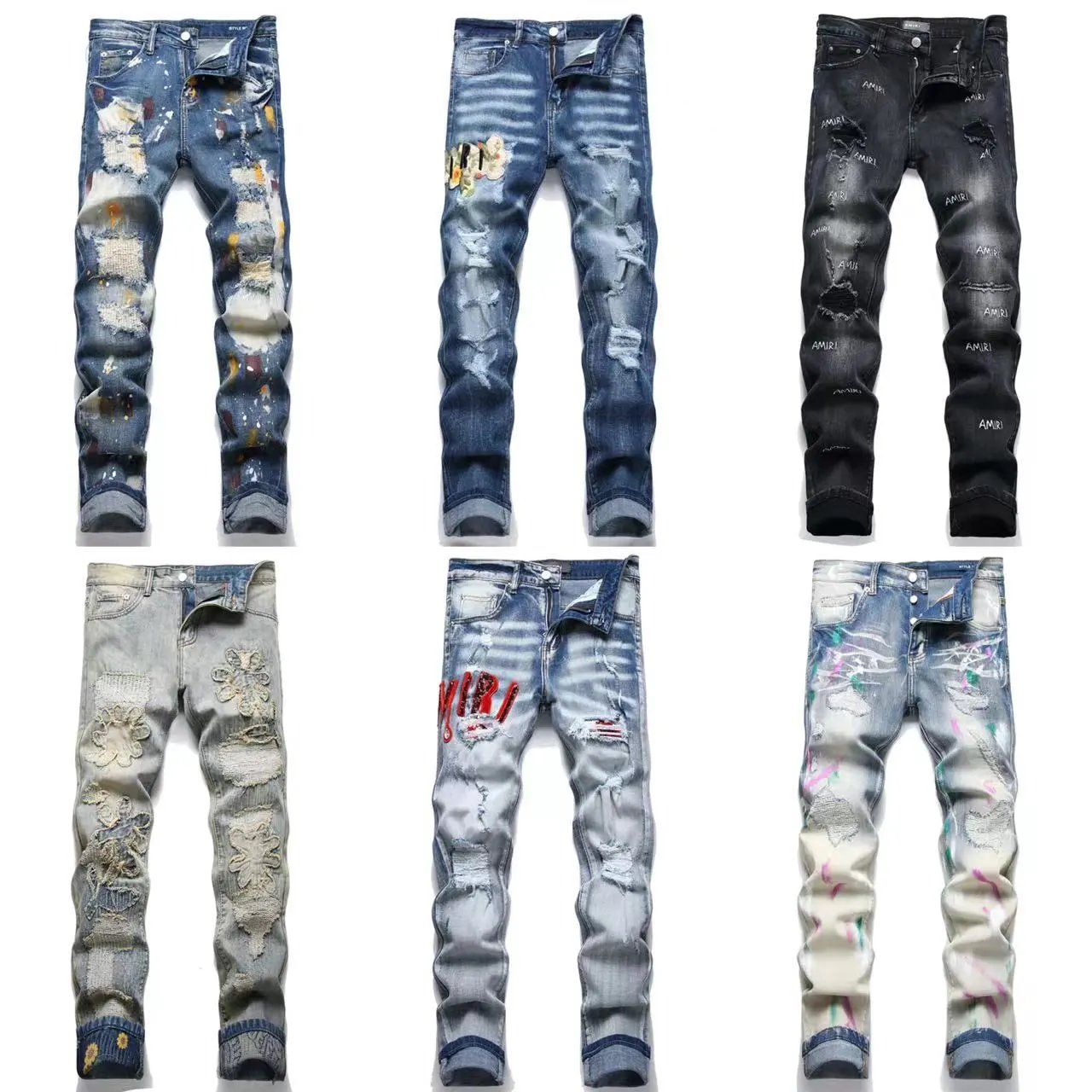 AMIRI Trendy Ripped Men's Jeans