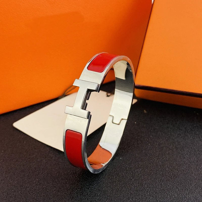 Hermès Red Cuff Brac