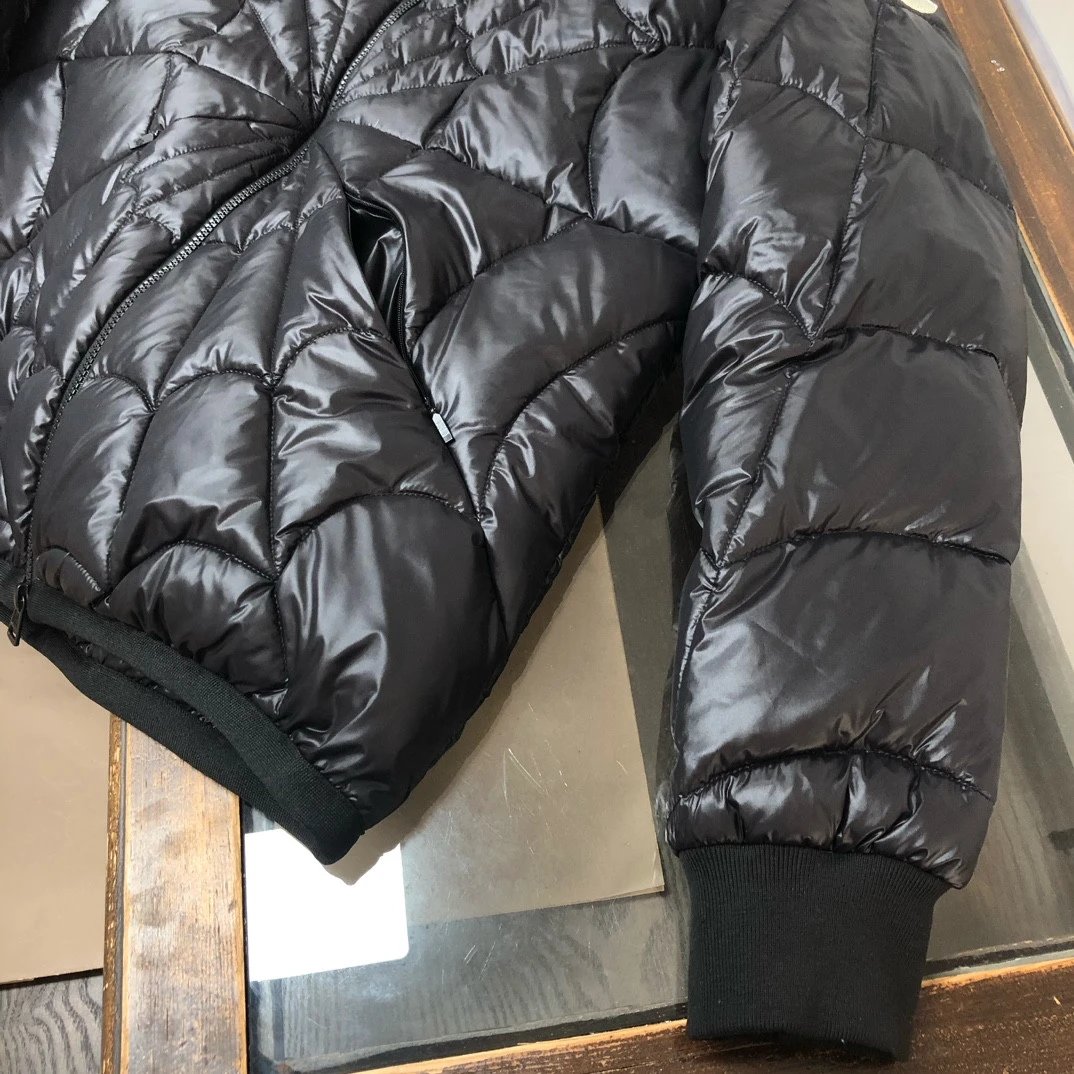 Moncler Maya Black Quilted Hooded Puffer Jacket