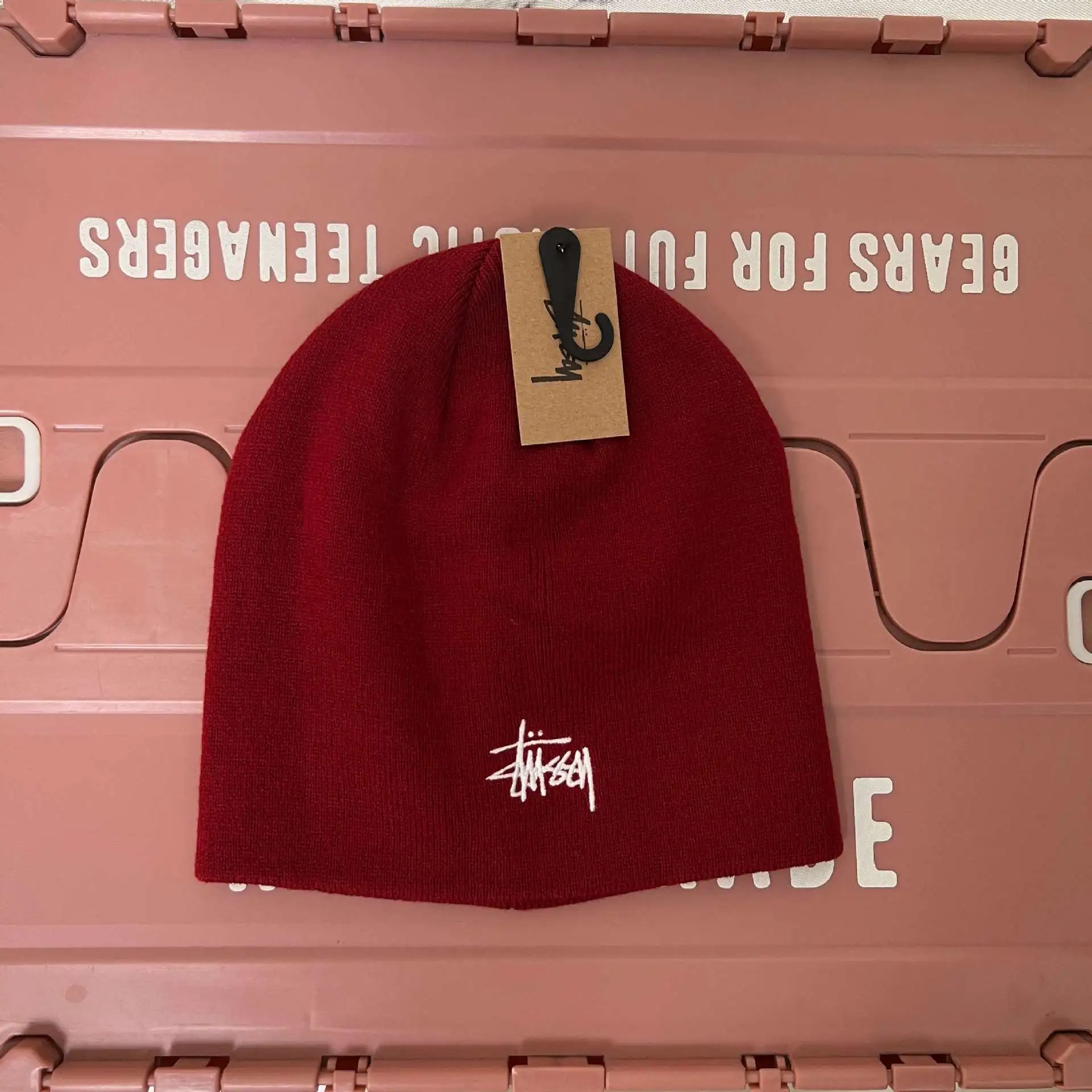 Stussy Red Beanie
