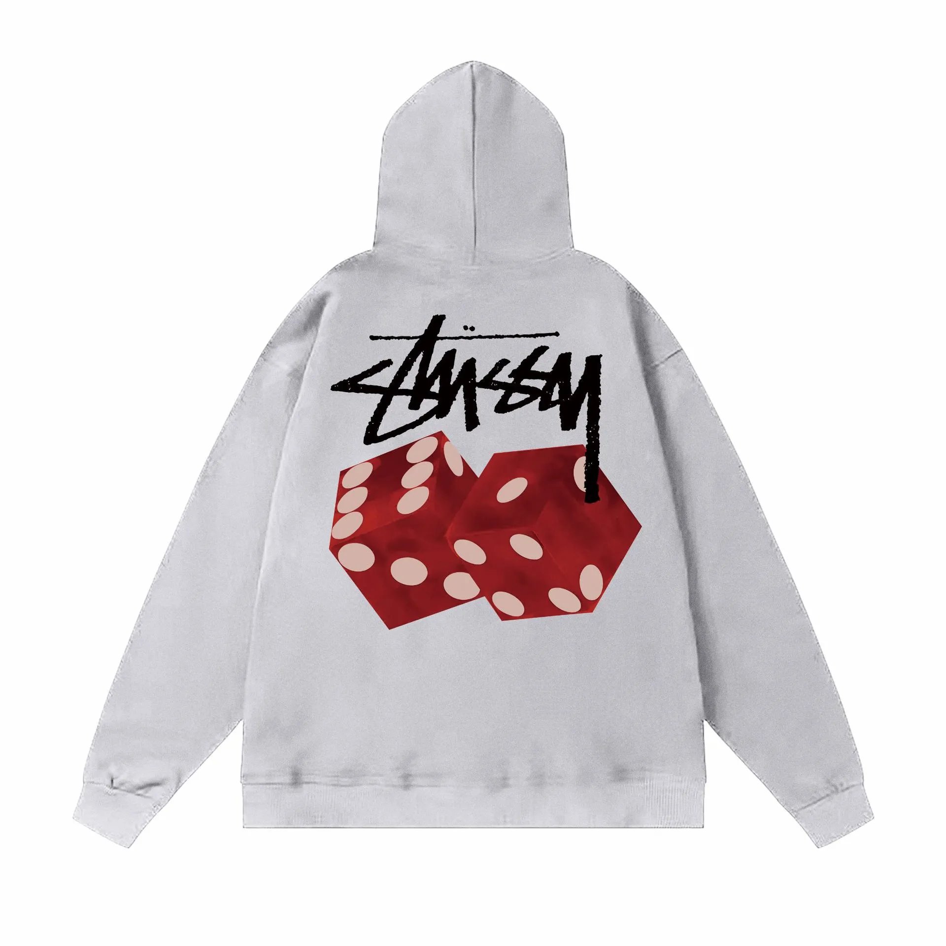 Stussy Red Dice Grey