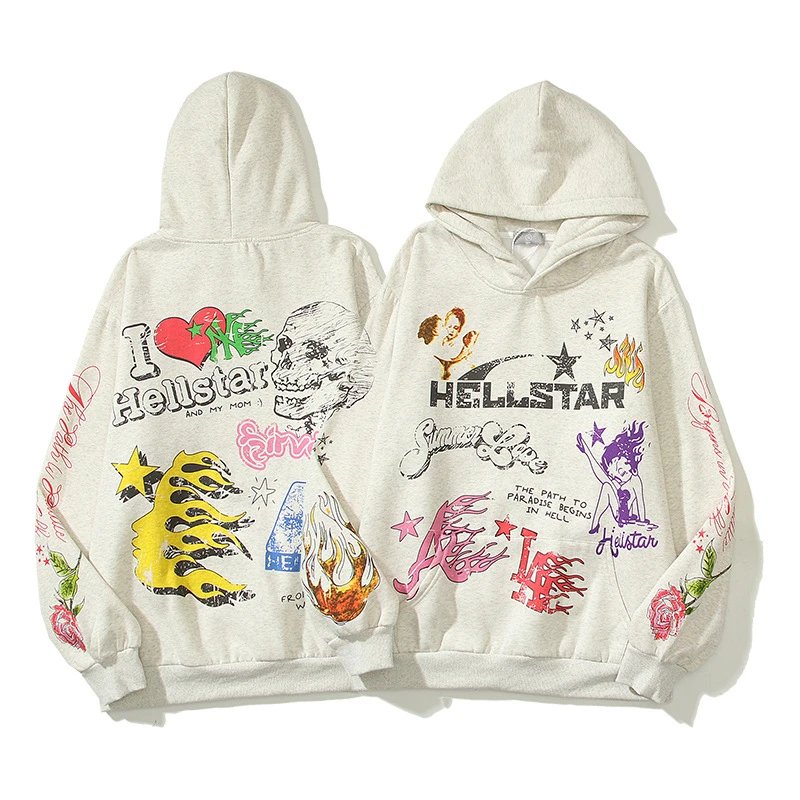 Hellstar Beige Hoodi