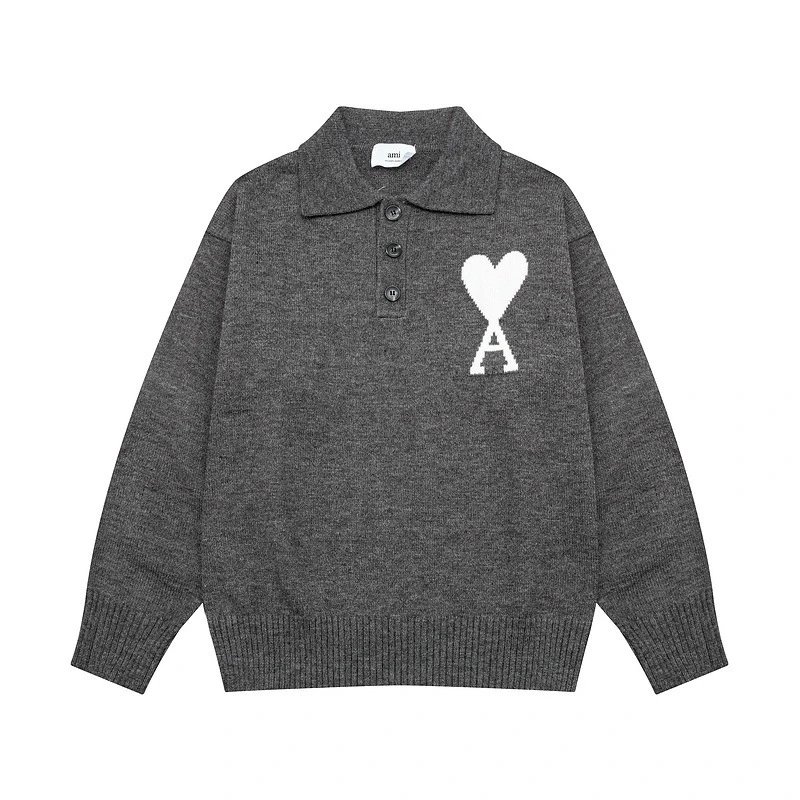 Ami Paris Grey Polo 