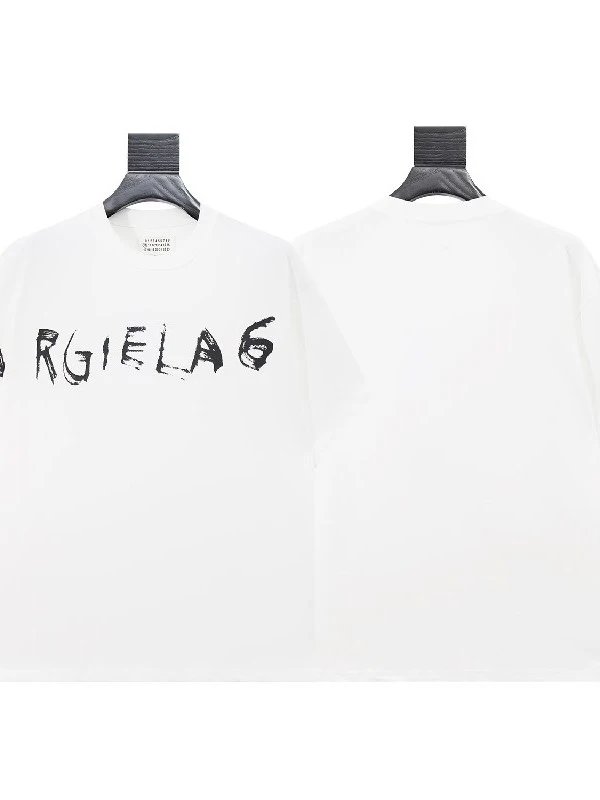 Maison Margiela Logo Black White Graphic T-Shirt