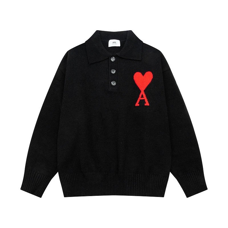AMI Paris Black Red 