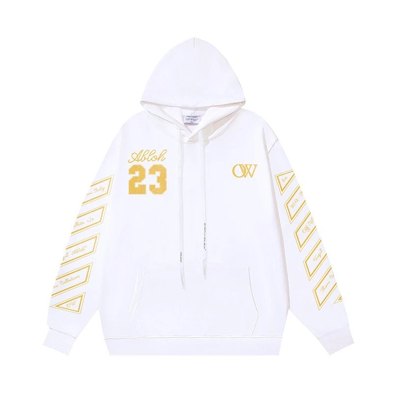 Abloh 23 White Hoodi