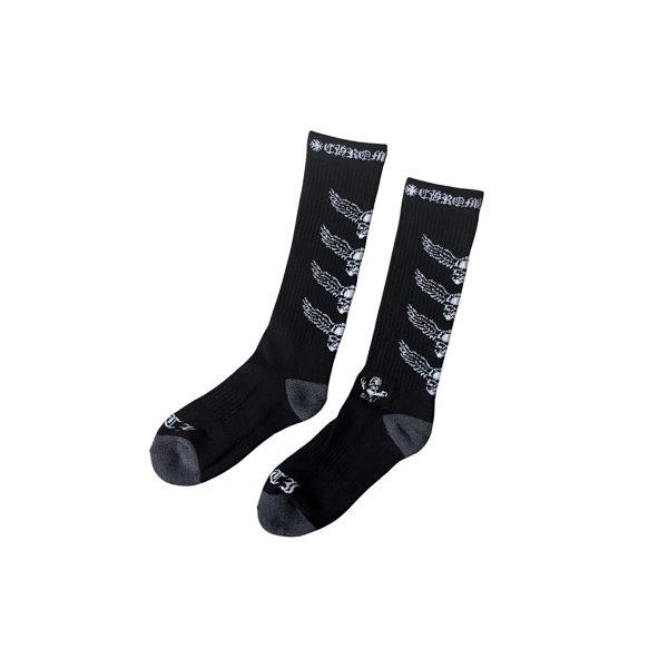 Chrome Hearts Winged Skull Crew Socks Black product listing in Litbuy spreadsheet finds