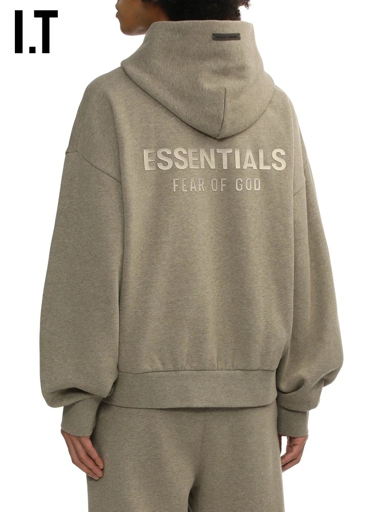 I.T Hooded Sweatshirt Olive Green Minimalist Pullover