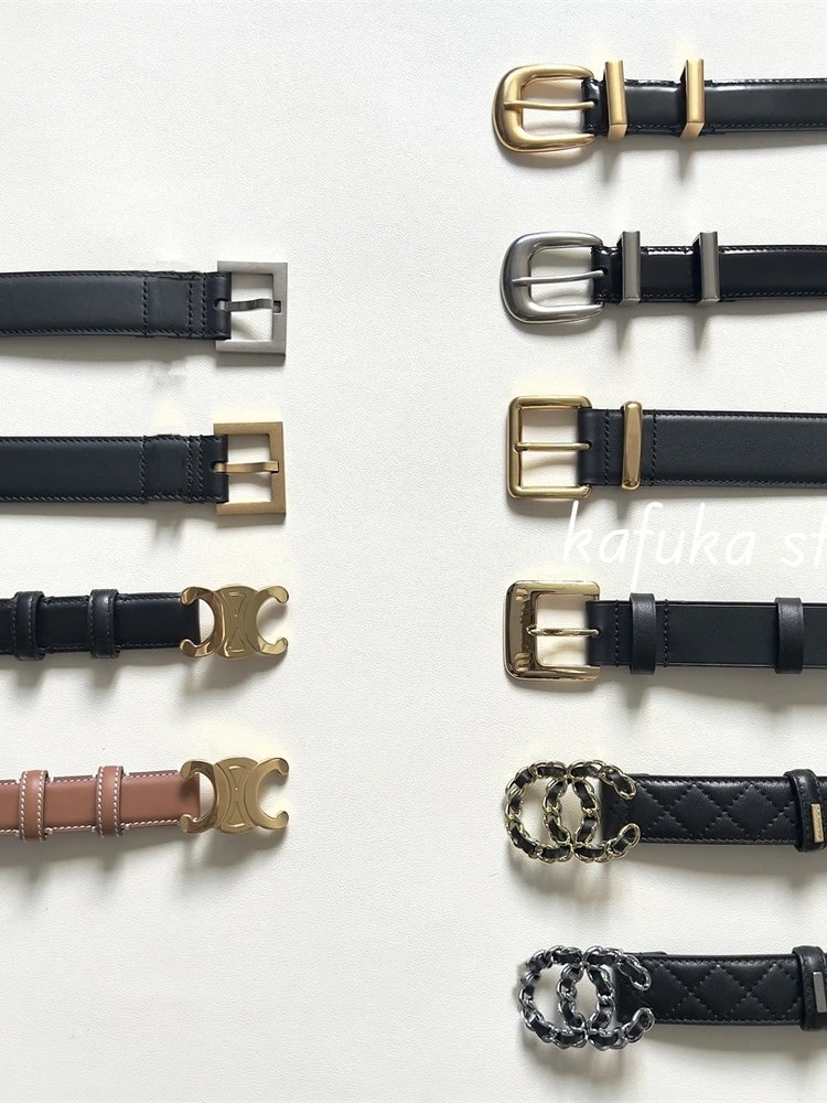 Chanel CC Logo Black Quilted Leather Belt