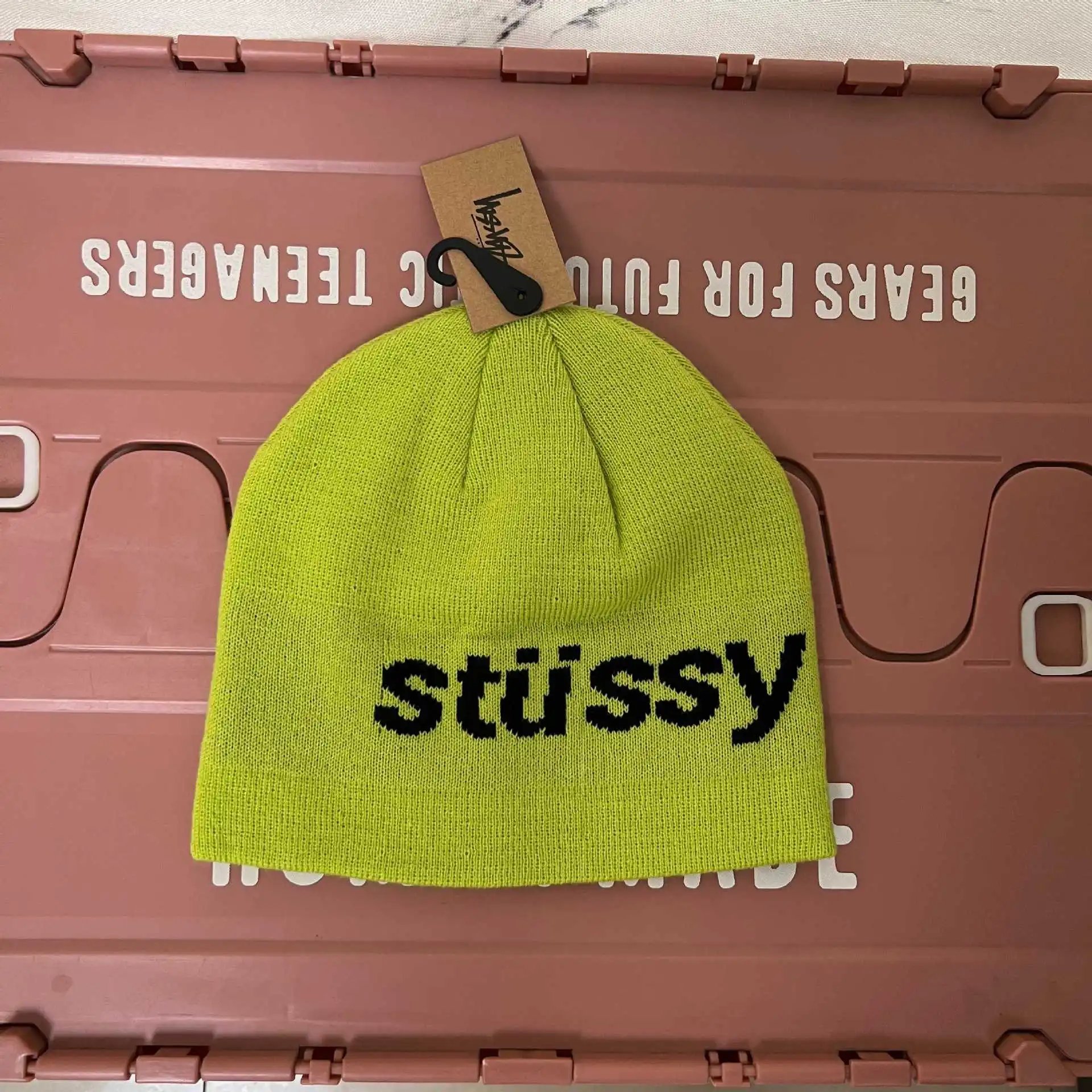 Stussy Lime Beanie