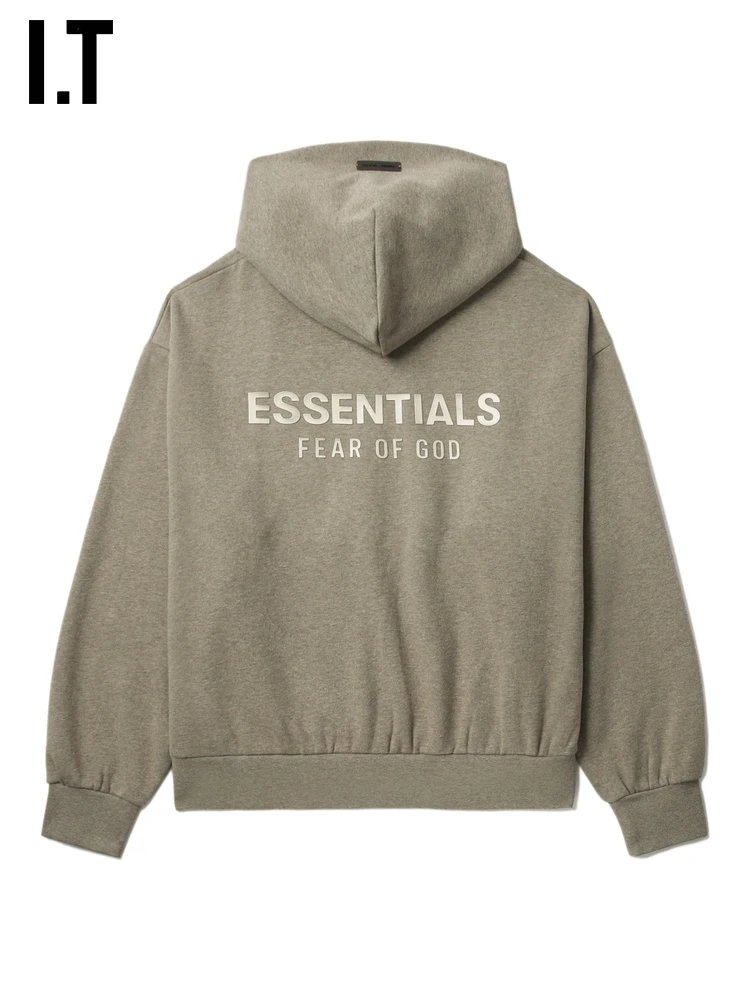I.T Hooded Sweatshirt Olive Green Minimalist Pullover