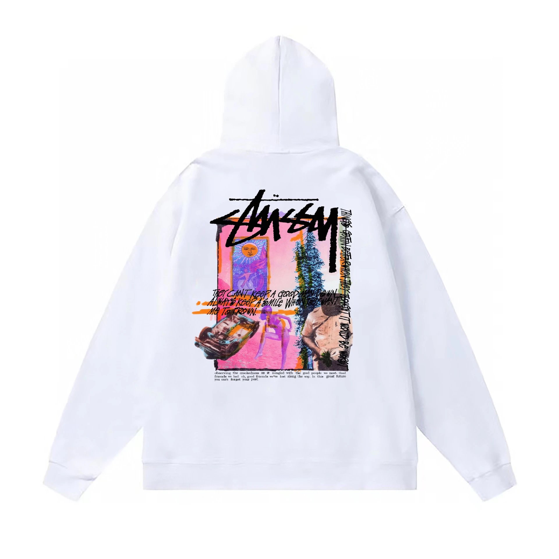 Stussy White Hoodie