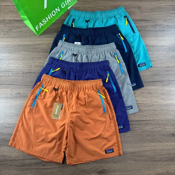 Patagonia M's Line Logo Badge Responsibili-Tee Shorts Turquoise - 2