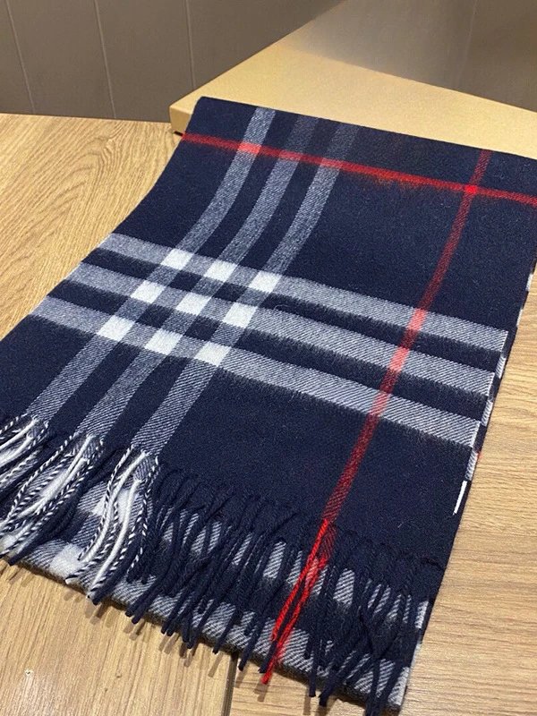 Burberry Navy Scarf
