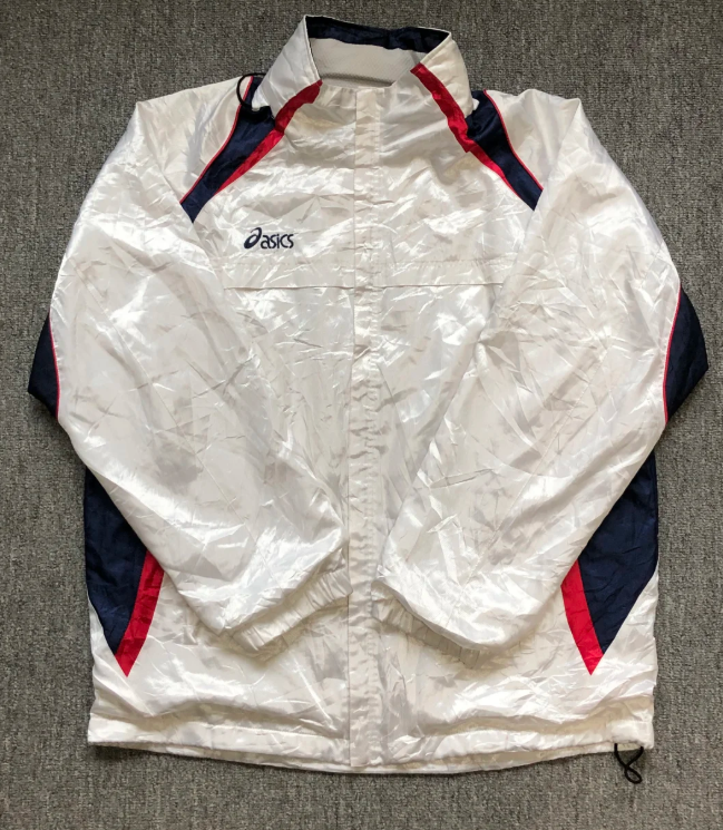 AS Double Zipper Jacket - White + Red + Dark Blue