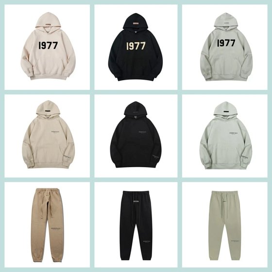 B-1 Double Line Esse Wholesale New Trendy Chest Logo Hoodie FOGntials Casual Versatile Hoodie