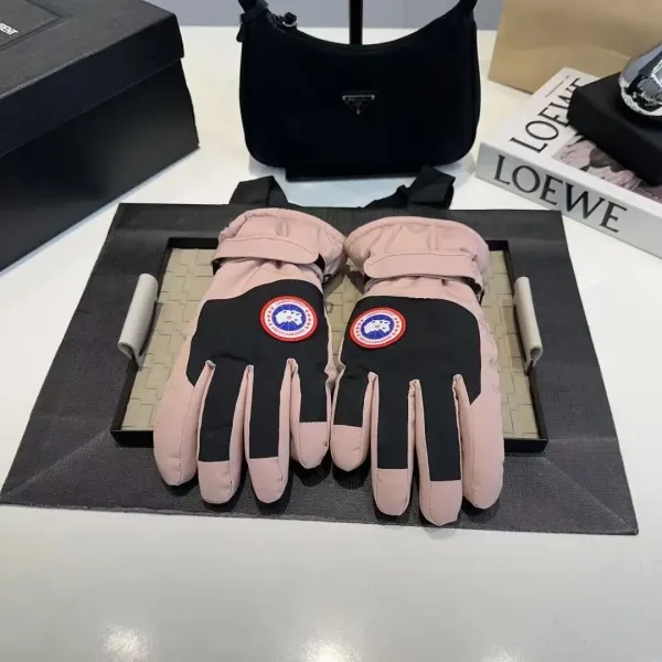 Canada Goose Arctic Program Pink and Black Insulated Gloves - 1