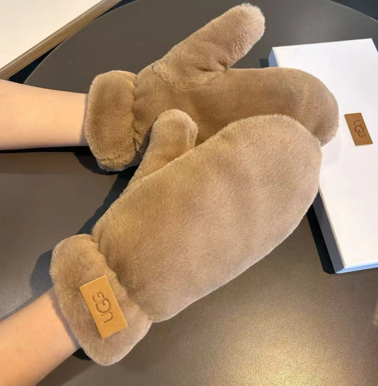 Dior Leather Gloves with Horsebit Buckle Black Gloves - 11