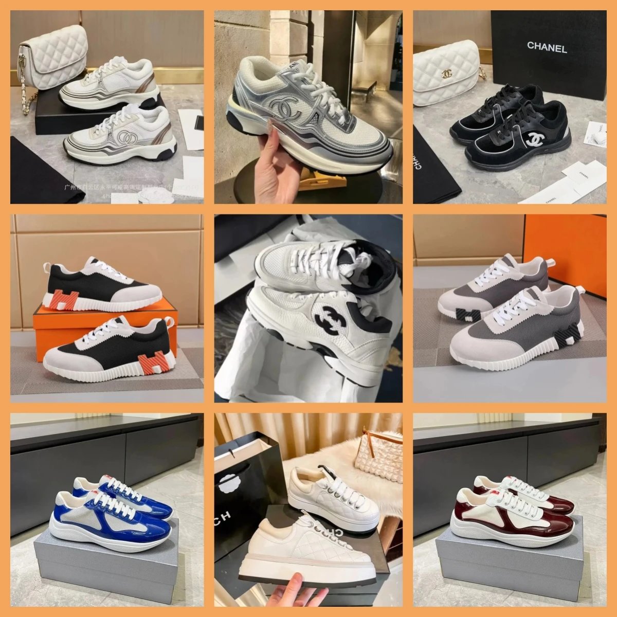 Chanel, Hermes & Gucci Sneaker