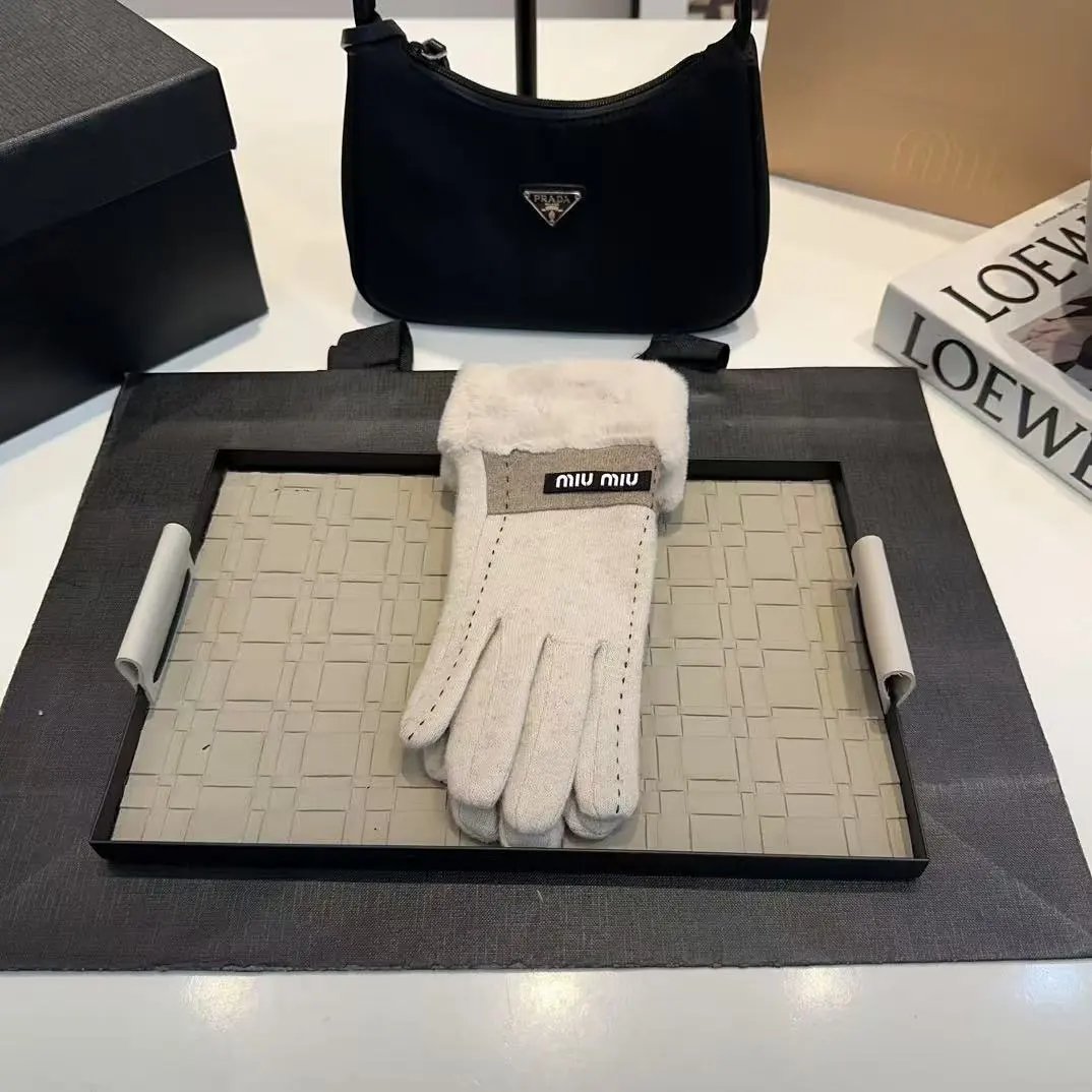 Dior Leather Gloves with Horsebit Buckle Black Gloves - 14
